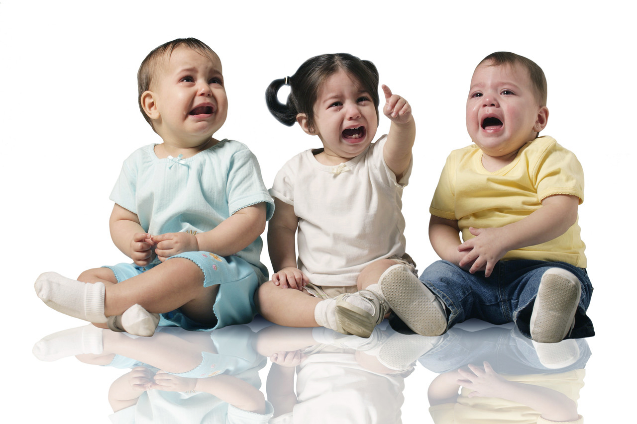 06 Oct 2005 --- Babies Crying --- Image by © Royalty-Free/Corbis