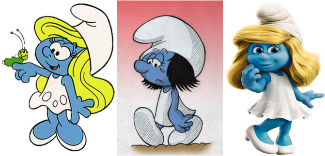 Smurfette-through-the-ages