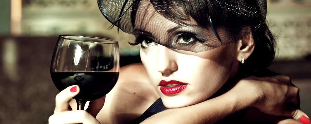 wine drinking woman