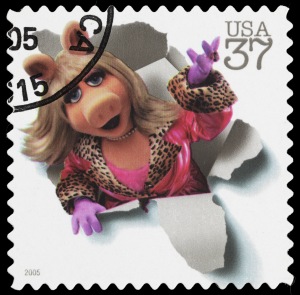 USA Miss Piggy postage stamp