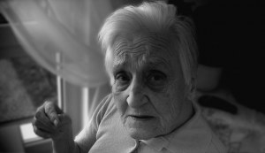 old woman elderly dementia