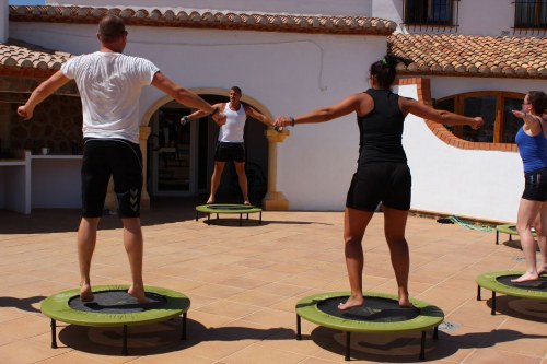people working out at the D-Toxd retreat in Spain