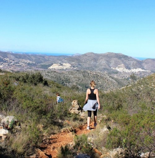 woman hiking in Spain at D-Toxd retreat