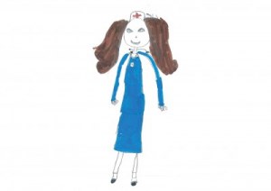 PageGroup Drawing of a female nurse