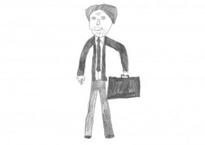 PageGroup Drawing of a male lawyer