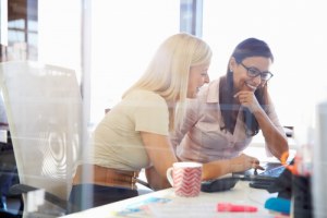 women supporting each other at work