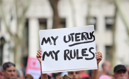 abortion, my uterus my rules poster 