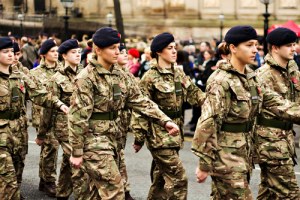 female soldiers, flexible working
